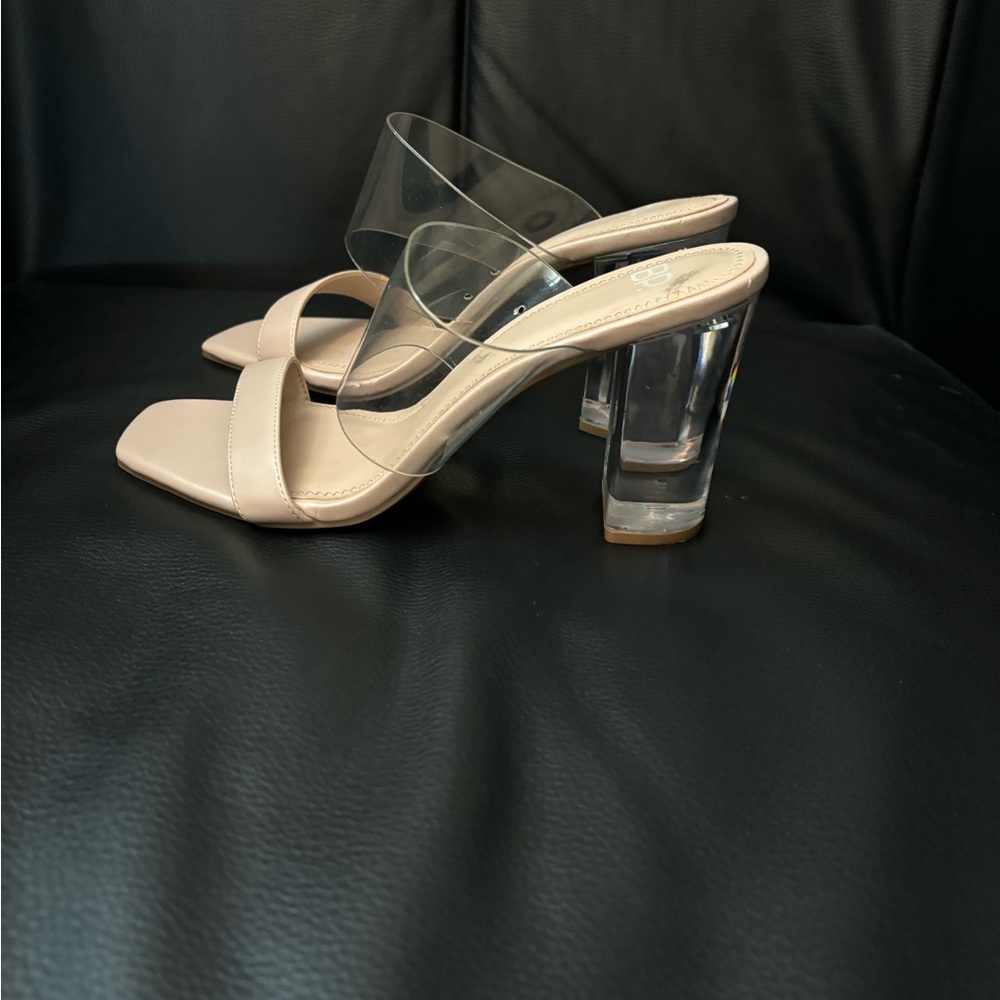 Chic Transparent Heeled Sandals